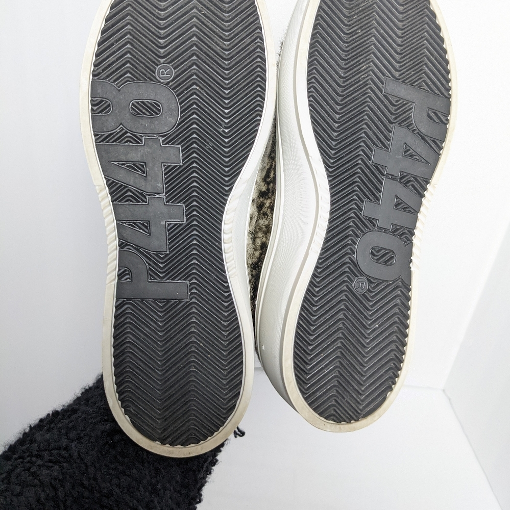 P448 Lucy high top calf hair platform sneakers - Picture 15 of 16